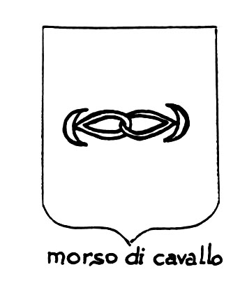 Bild des heraldischen Begriffs: Morso di cavallo